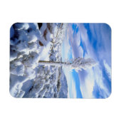 雪に覆われたユッカ マグネット (横)