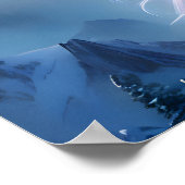 雪に覆われたユニコーンファンタジーポスター ポスター (角)