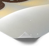 雪に覆われた冬の教会 ポスター (角)