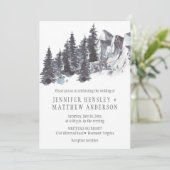 雪に覆われた冬の木々山の雪結婚 | 招待状 (スタンド正面)