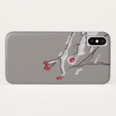 雪に覆われた冬の果実の枝 Case-Mate iPhoneケース (裏面(横))