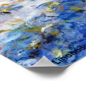 雪に覆われた冬の森に住む雪の巫女 ポスター (角)