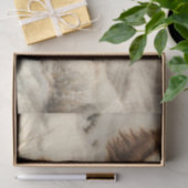 雪に覆われた冬の風景に登場するゴードン・セッター犬 薄葉紙 (ギフト)