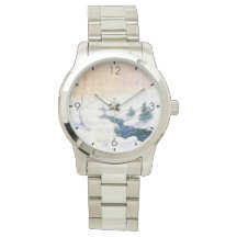 雪に覆われた冬の風景の中を流れる（クリスマスアート）