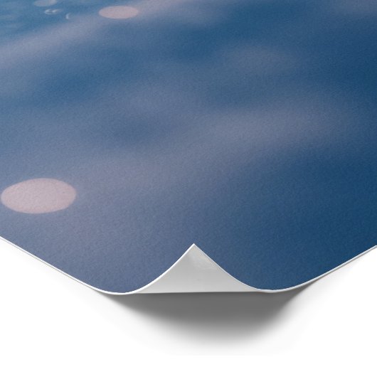 雪に覆われた冬の風景画のポスター ポスター (角)