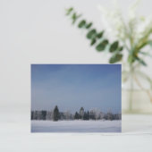 雪に覆われた冬の風景12 ポストカード (スタンド正面)