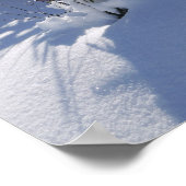 雪に覆われた冬の風景2 ポスター (角)