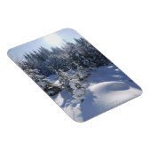 雪に覆われた冬の風景2 マグネット (右側)