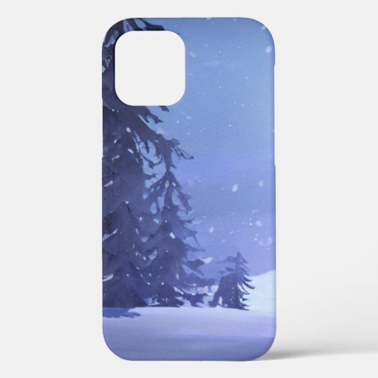 雪に覆われた冬の風景 Case-Mate iPhoneケース (裏面)