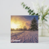 雪に覆われた冬季公園の夕日 (スタンド正面)