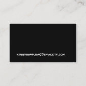 雪に覆われた名刺 名刺 (裏面)