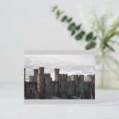 雪に覆われた城 ポストカード (スタンド正面)