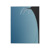 雪に覆われた季節の風景 ノートパッド (回転)