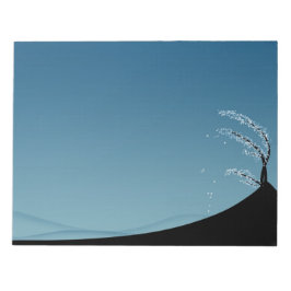 雪に覆われた季節の風景 ノートパッド