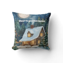 雪に覆われた居心地の良いクリスマスコテージ