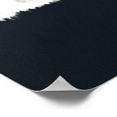 雪に覆われた山の明暗 ポスター (角)