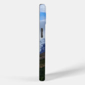 雪に覆われた山間の谷の自然の風景 Case-Mate iPhoneケース (裏面 / 右)