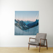 雪に覆われた山 タペストリー (インサイチュ)