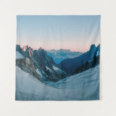 雪に覆われた山 タペストリー (正面)