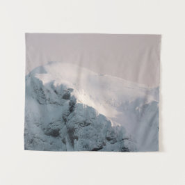 雪に覆われた山 タペストリー
