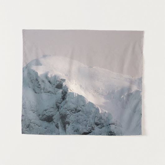 雪に覆われた山 タペストリー (正面(横))