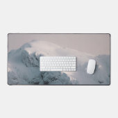 雪に覆われた山 デスクマット (キーボード&マウス)
