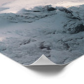 雪に覆われた山 ポスター (角)