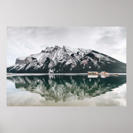 雪に覆われた山 ポスター (正面)