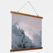雪に覆われた山 吊り下げ型タペストリー (傾斜あり)
