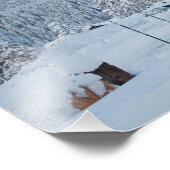 雪に覆われた教会 フォトプリント            (角)