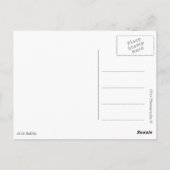 雪に覆われた教会 ポストカード (裏面)