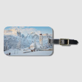 雪に覆われた教会 ラゲッジタグ (正面横)