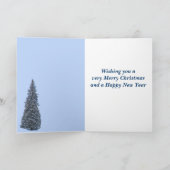 雪に覆われた木々と山 シーズンカード (内部)