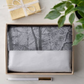 雪に覆われた木々のティッシュペーパー 薄葉紙 (ギフト)