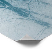 雪に覆われた木々の冬の写真 ポスター (角)