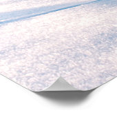 雪に覆われた木々の美しい冬の風景 ポスター (角)