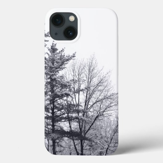 雪に覆われた木々: 縦構図 Case-Mate iPhoneケース (裏面)