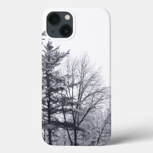雪に覆われた木々: 縦構図 Case-Mate iPhoneケース (裏面)