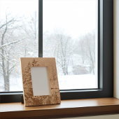 雪に覆われた木の冬ワンダーランド写真フレーム レーザー彫刻フレーム