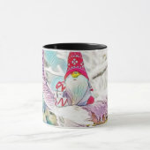 雪に覆われた木の格言のヴィンテージスケッチ マグカップ (中央)