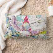 雪に覆われた木の格言のヴィンテージスケッチ ランバークッション (ブランケット)