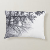 雪に覆われた木 アクセントクッション (裏面)