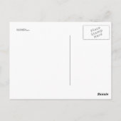 雪に覆われた木 ポストカード (裏面)