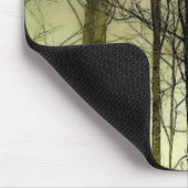 雪に覆われた木 マウスパッド (コーナー)