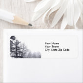 雪に覆われた木：水平住所 シール (インサイチュ)