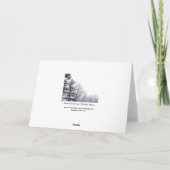 雪に覆われた木：水平 カード (裏面)