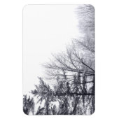 雪に覆われた木：水平 マグネット (縦)