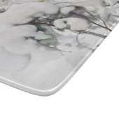 雪に覆われた松のサプリング(Pekka Halonen) カッティングボード (角)