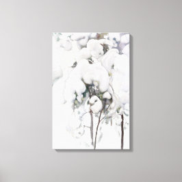 雪に覆われた松のサプリング(Pekka Halonen) キャンバスプリント