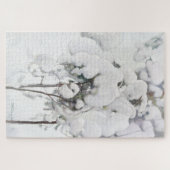 雪に覆われた松のサプリング(Pekka Halonen) ジグソーパズル (横)